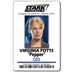 Pepper Potts of Stark Industries ID badge accessory